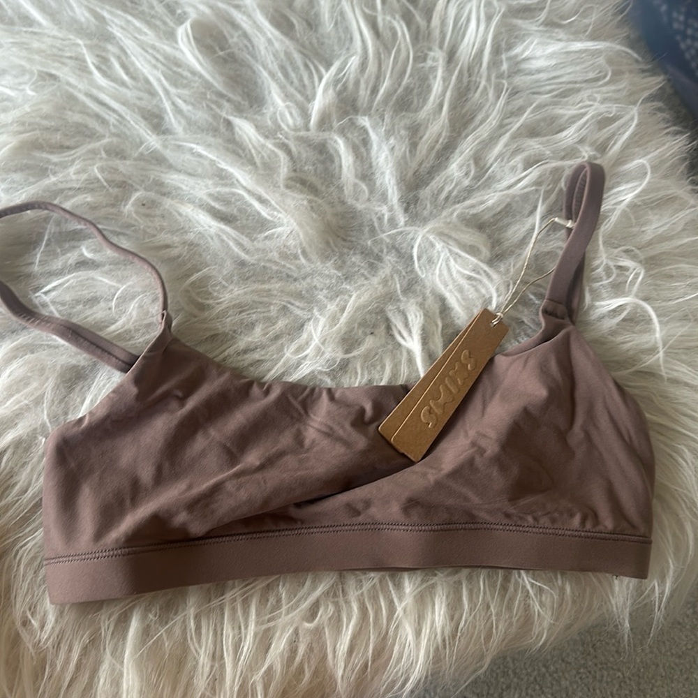 SKIMS umber bralette size small NWT